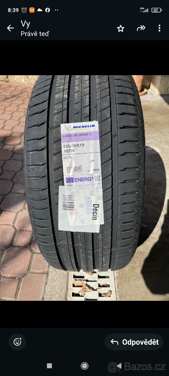 255/50 R19 107 W Michelin Latitude Sport 3 Nová sada