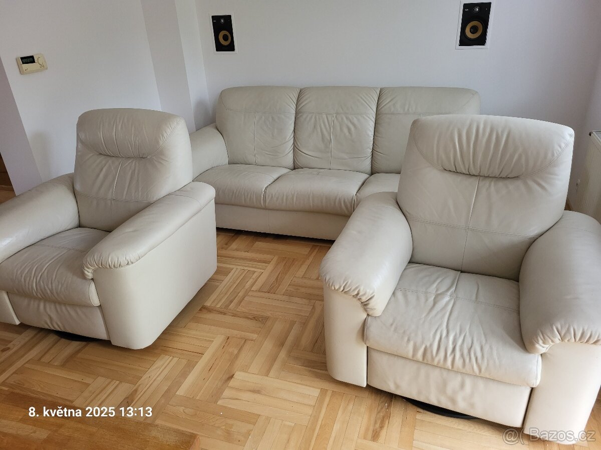 Luxusní kožená sedací souprava