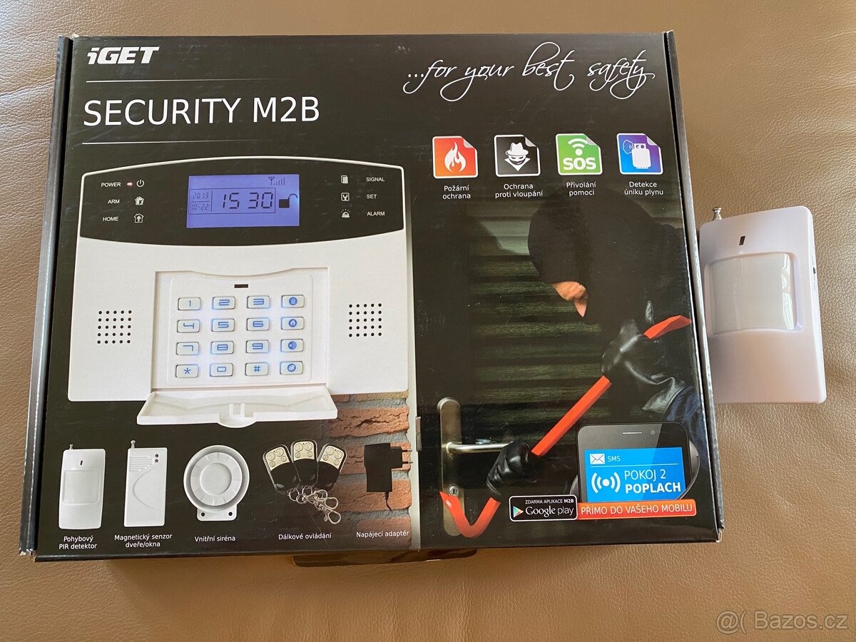 Zabezpečovací bezdrátový systém iGet Security M2B