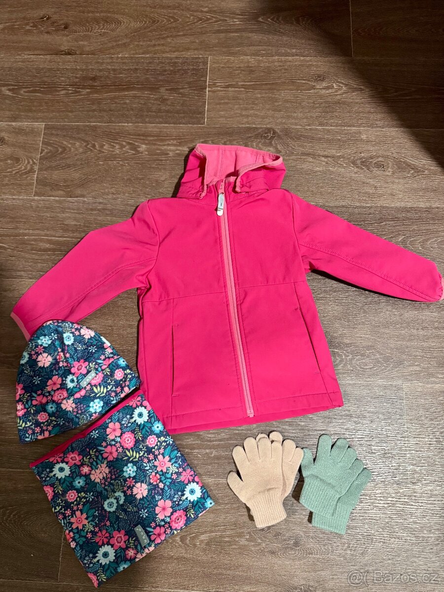 Softshell bunda + Unuo čepice vel. S