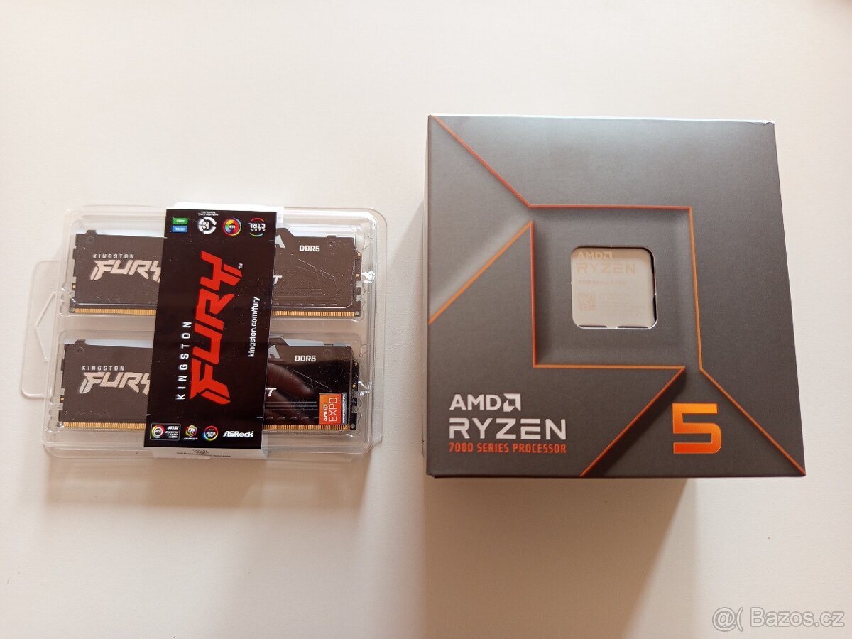 Ryzen 5 7600, hyperX 32GB s RGB