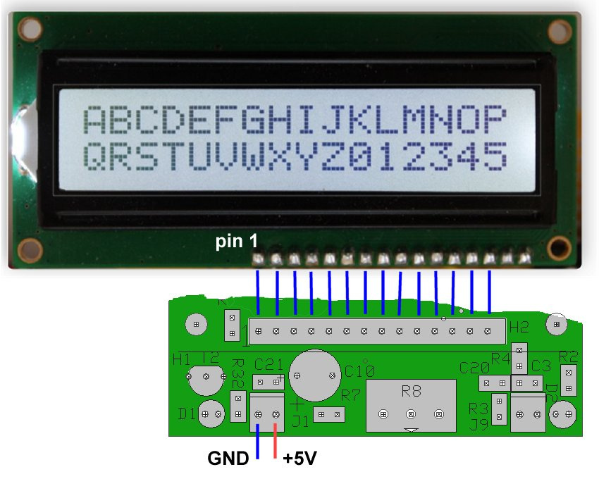 adaptér pro připojení LCD displeje k Arduinu, Raspberry ap.