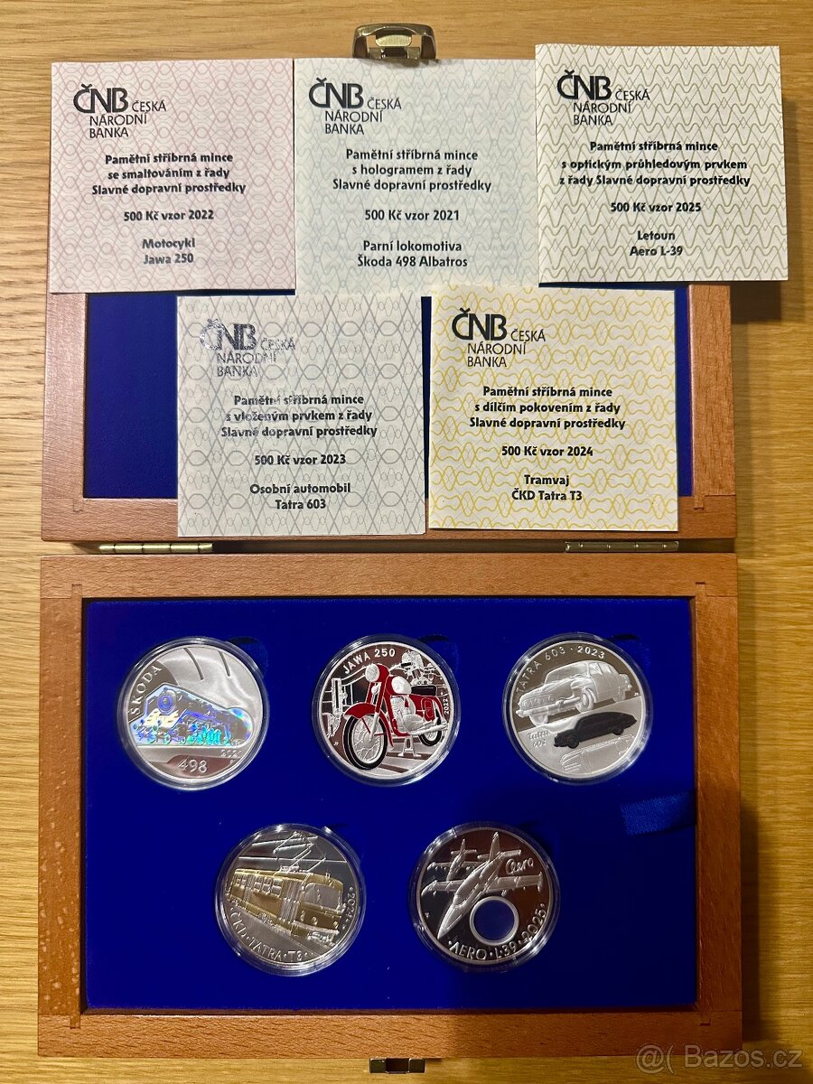 Kompletní sada série Slavné dopravní prostředky PROOF