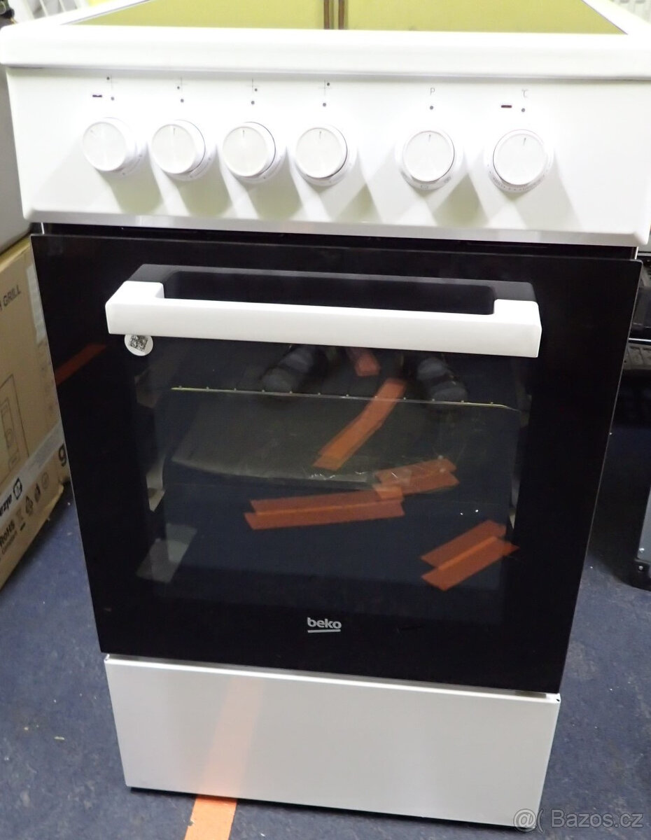 Sporák - elektrický BEKO FSM 57000 GW nové čti..