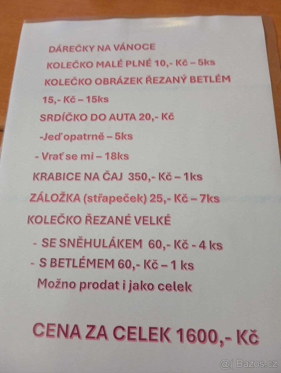 dřevěné ozdoby - dárečky