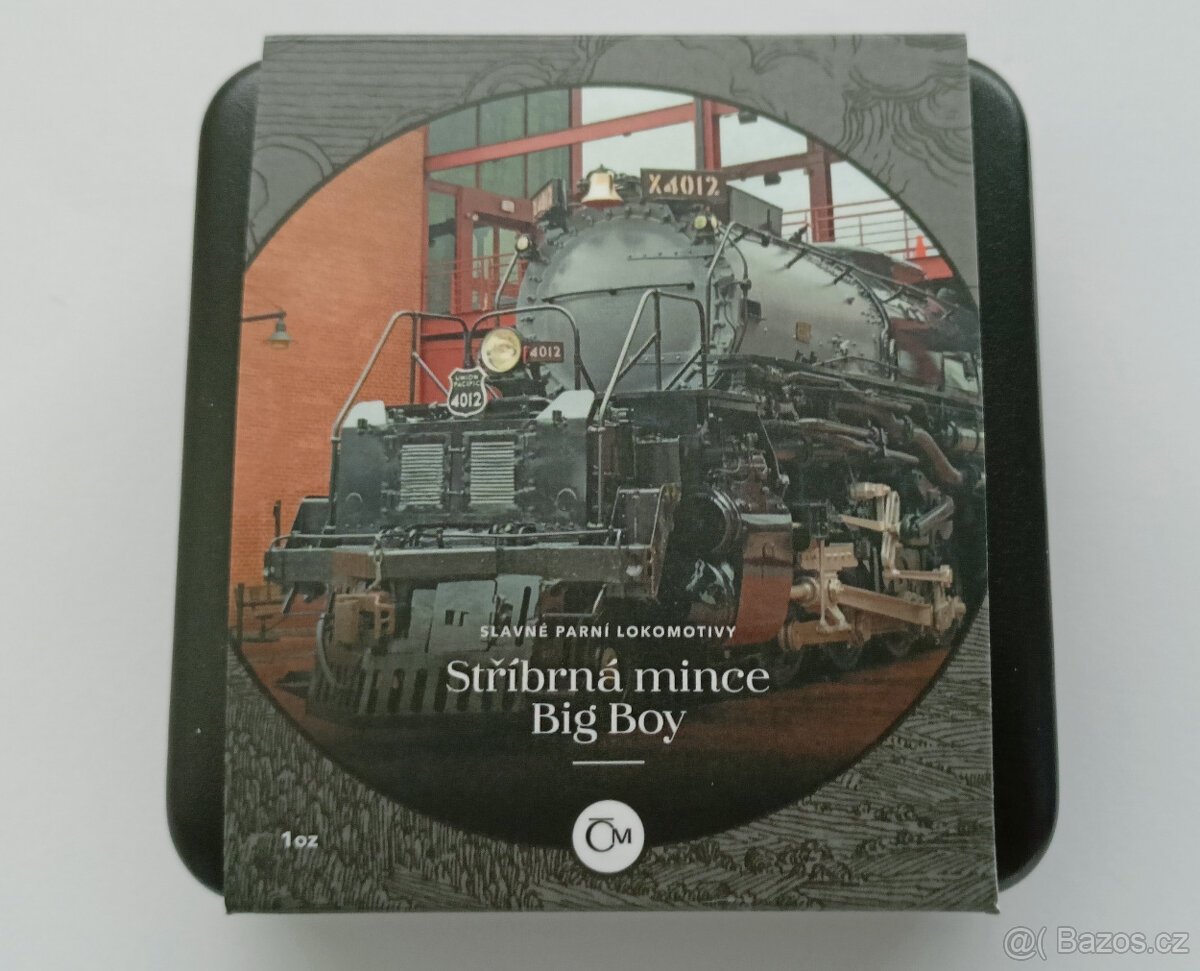 Stříbrná mince Slavné parní lokomotivy - Big Boy