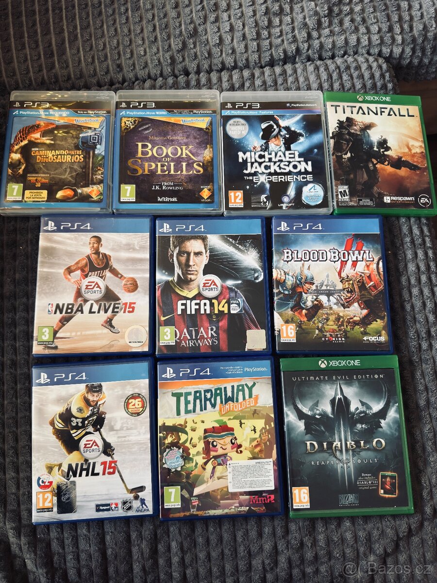 Hry na ps4, PS3, Xbox one.