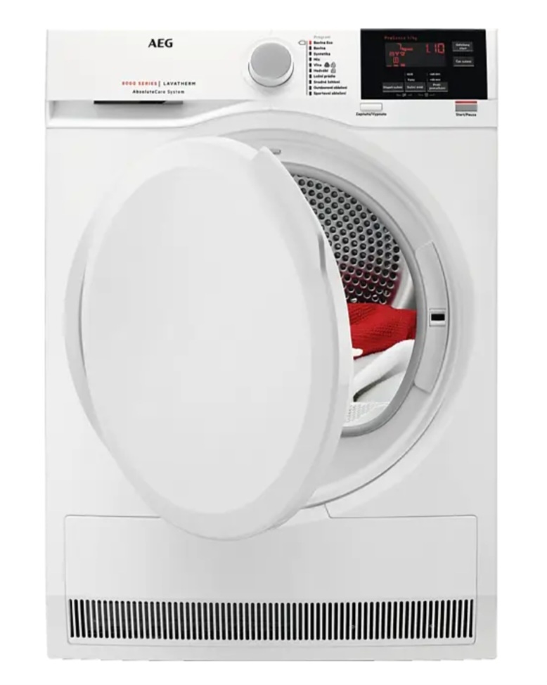 Sušička prádla AEG AbsoluteCare, tepelné čerpadlo