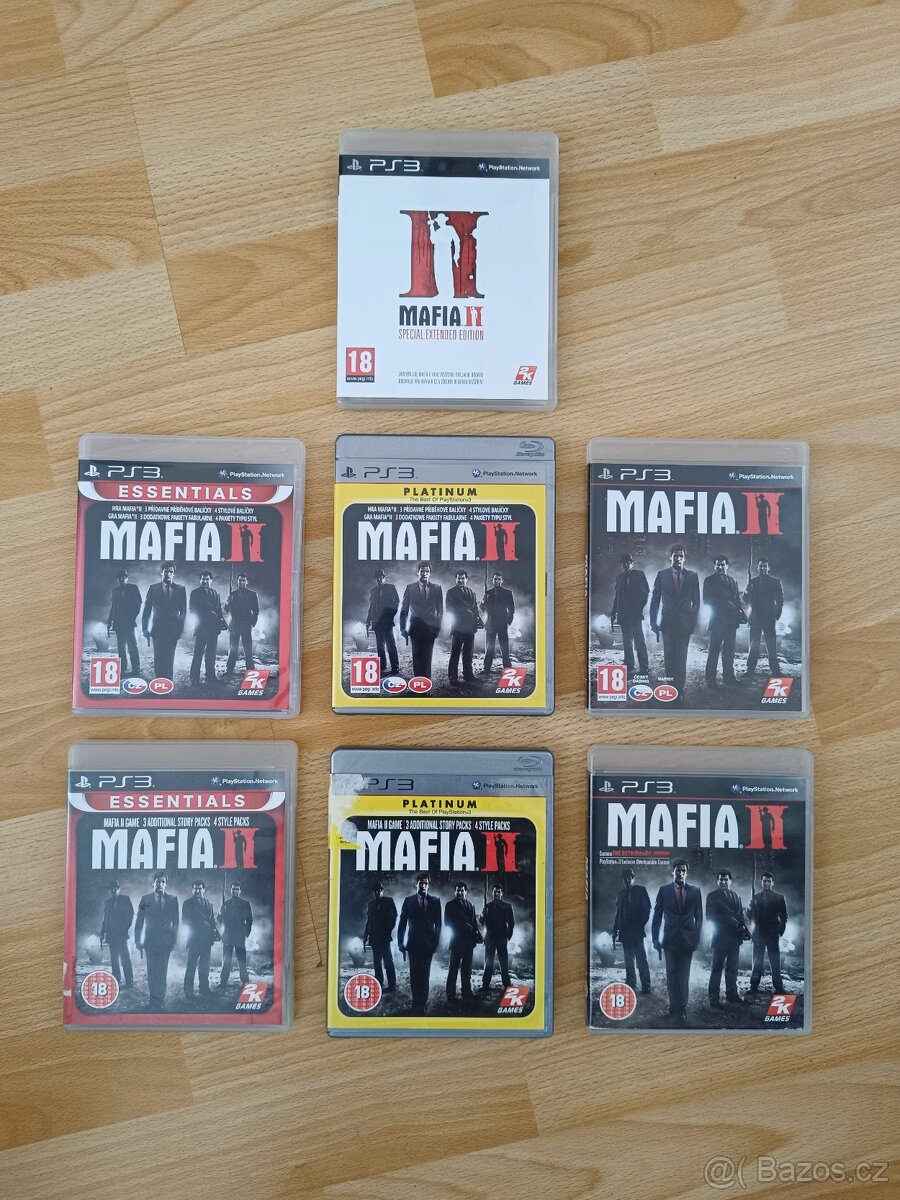 PS3 hry Mafia 2, různé vydání, CZ dabing / PlayStation 3
