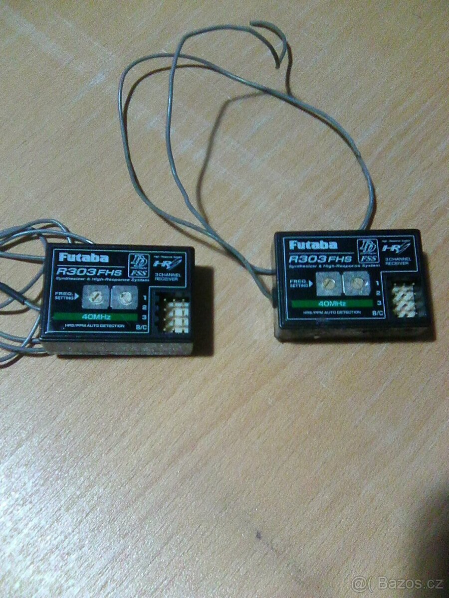 Prijímač: Futaba R303FHS HRS Synthesizer.
