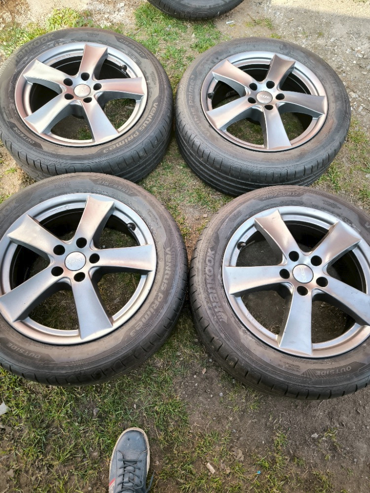 4x alu (5x112) letní pneu 215/55 r17 (7 mm)