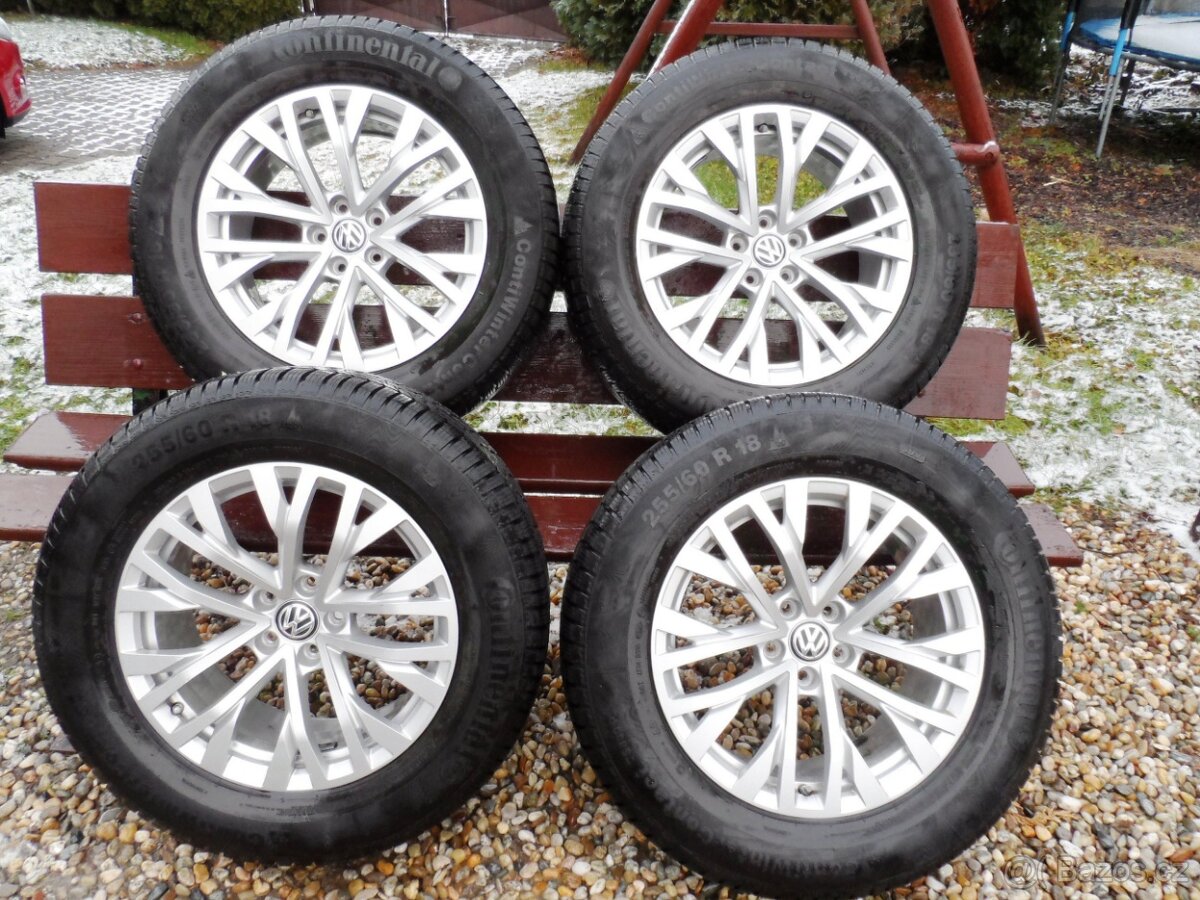 Alu kola Tuareg + Pneu Continental 255/60/18 5x112