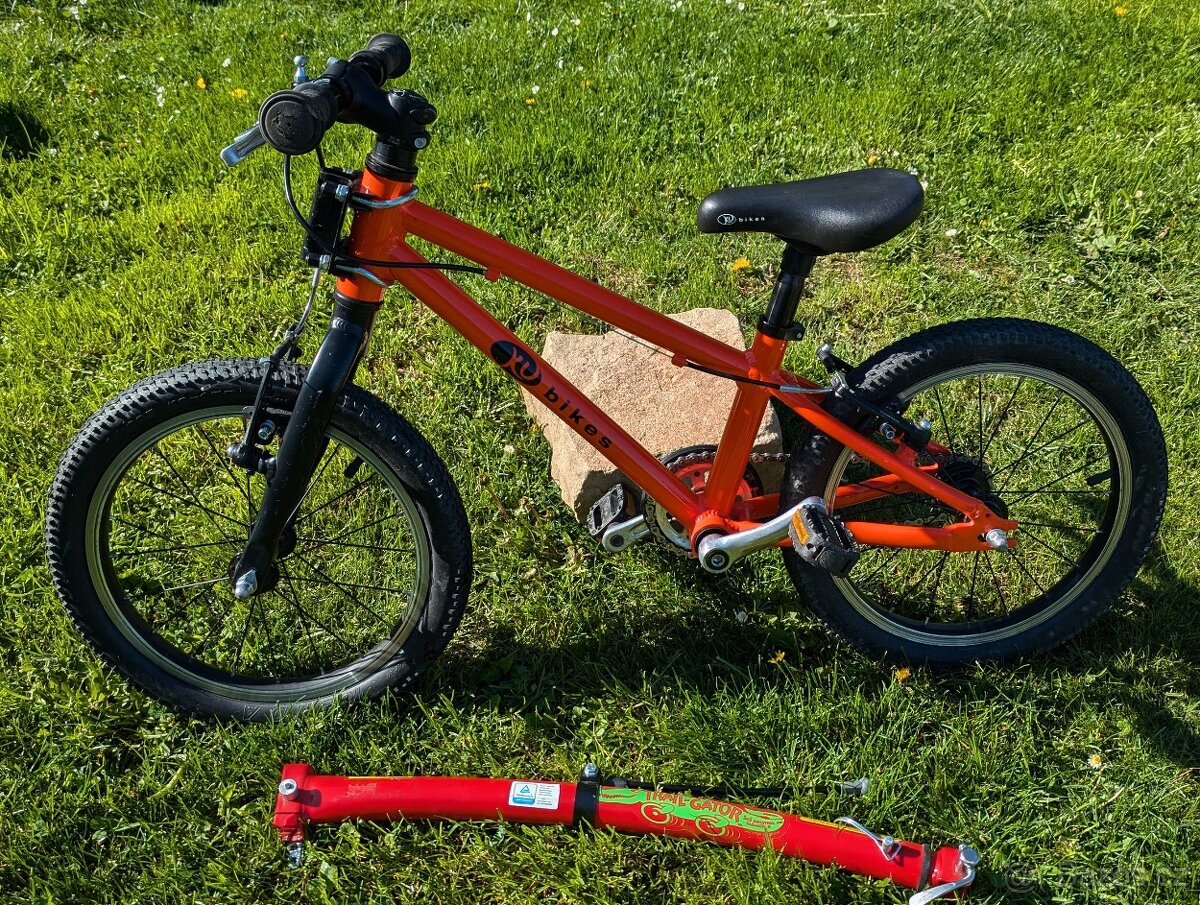 Dětské kolo KUbikes 16 + tažná tyč