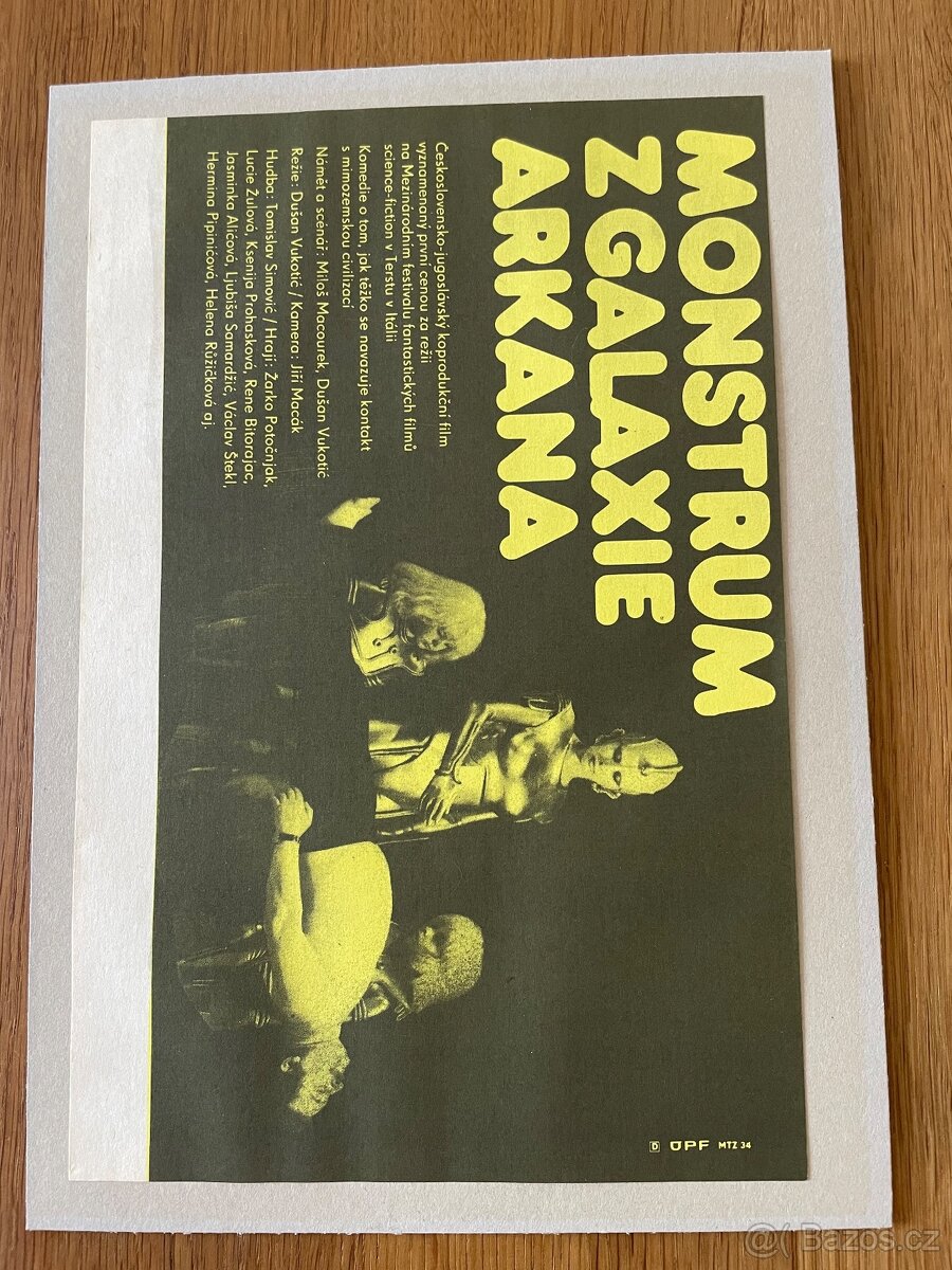 Filmový plakát Monstrum z galaxie Arkana