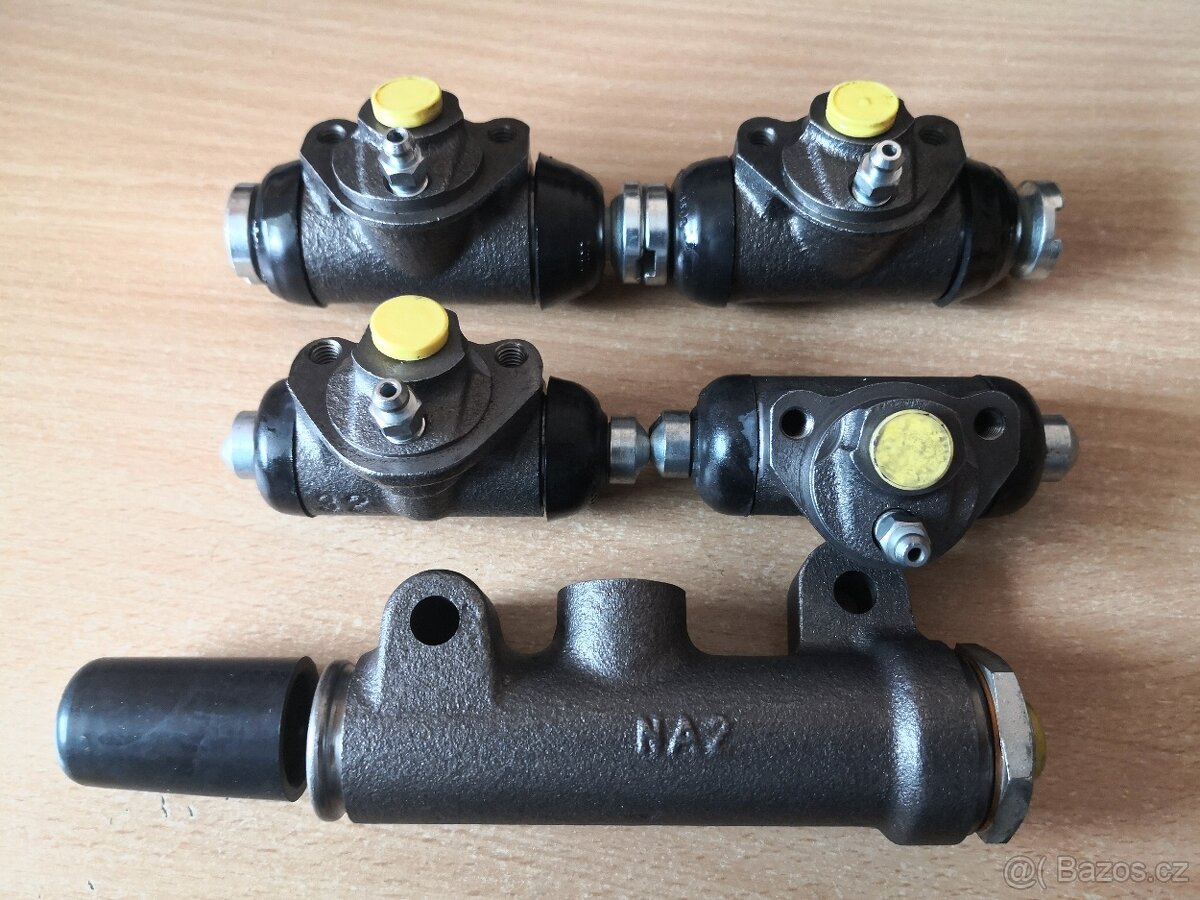 Sada brzdových válečků + hlavní válec FIAT 600D
