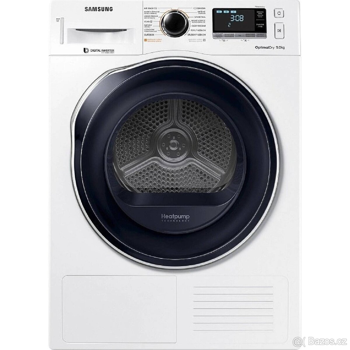 Sušička Samsung DV90M6200CW/LE - nová, 9 Kg prádla