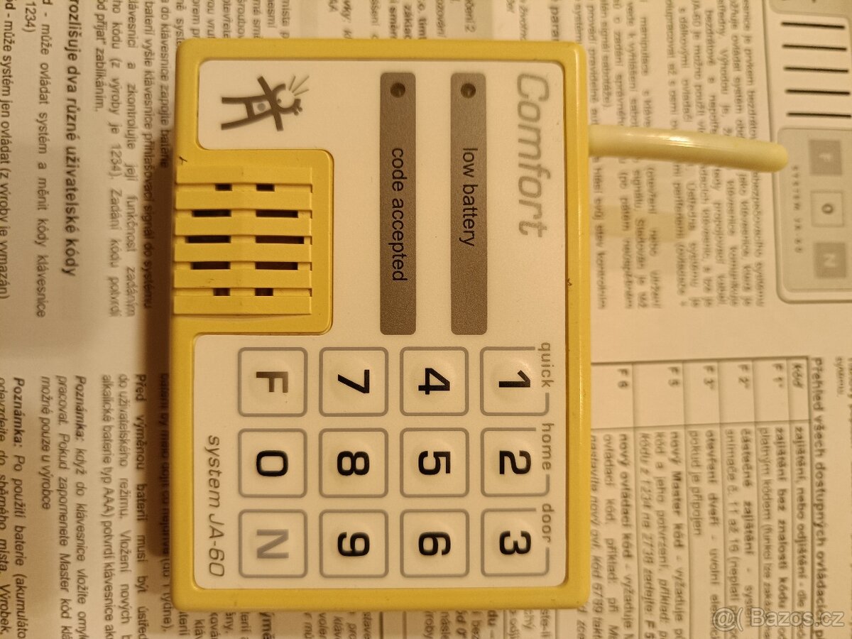 Jablotron JA-60D - bezdrátová klávesnice