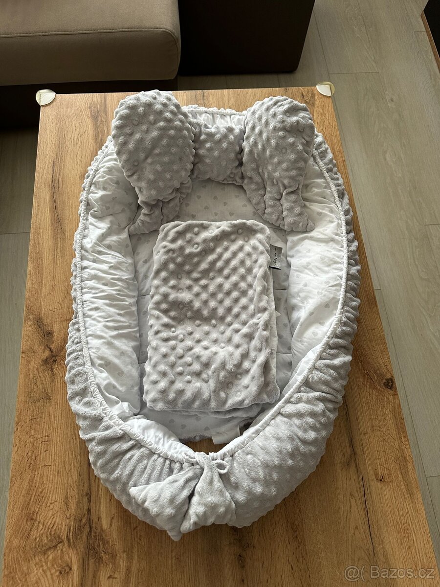 Hnízdečko s peřinkou - Minky Sweet Baby Belisima