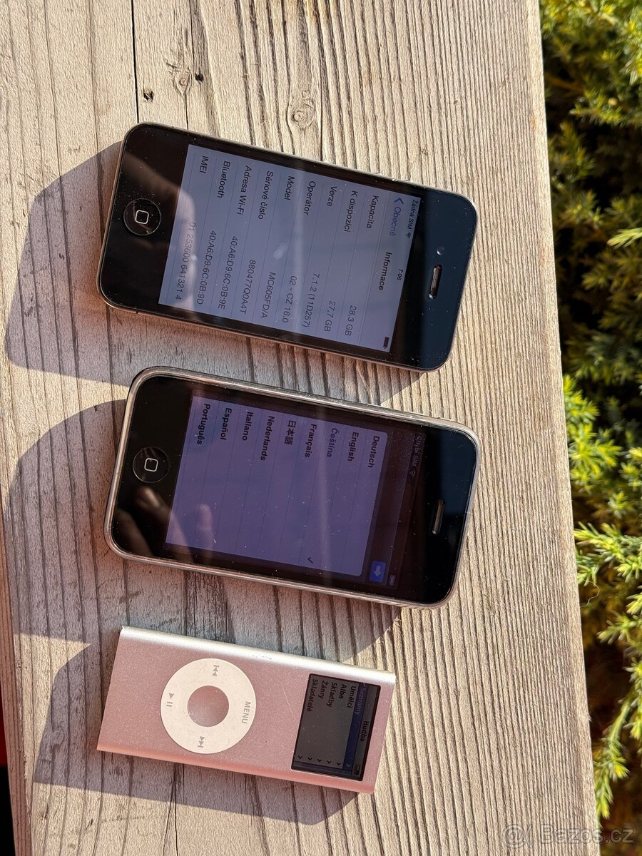 Iphone 3Gs + Iphone 4 32GB + ipod nano 2GB