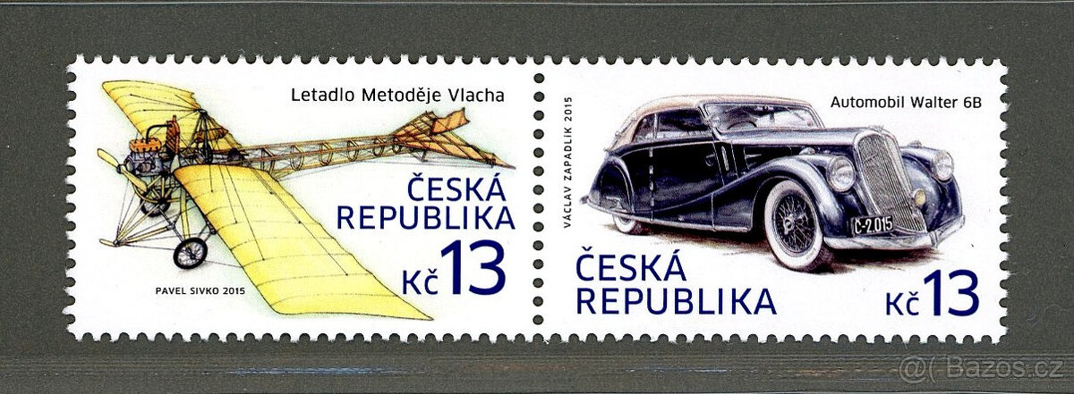 ČR 2015 - Historické dopravní prostředky č. 838-839 - svěž