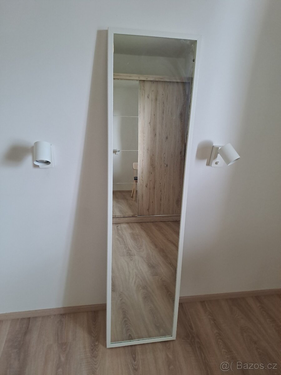 Zrcadlo IKEA bílé 40x160 cm