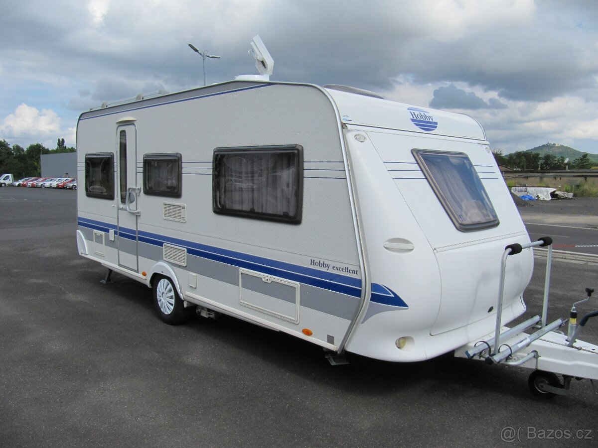 Prodám karavan Hobby 495 UL,r.v.2008 + mover, satelit , stan