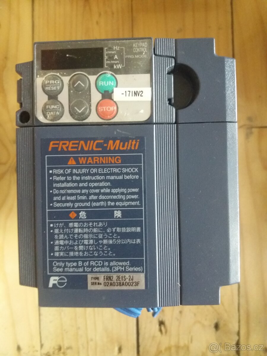Frekvenční měnič FRENIC-Multi typ: FRN2 2E1S - 2J