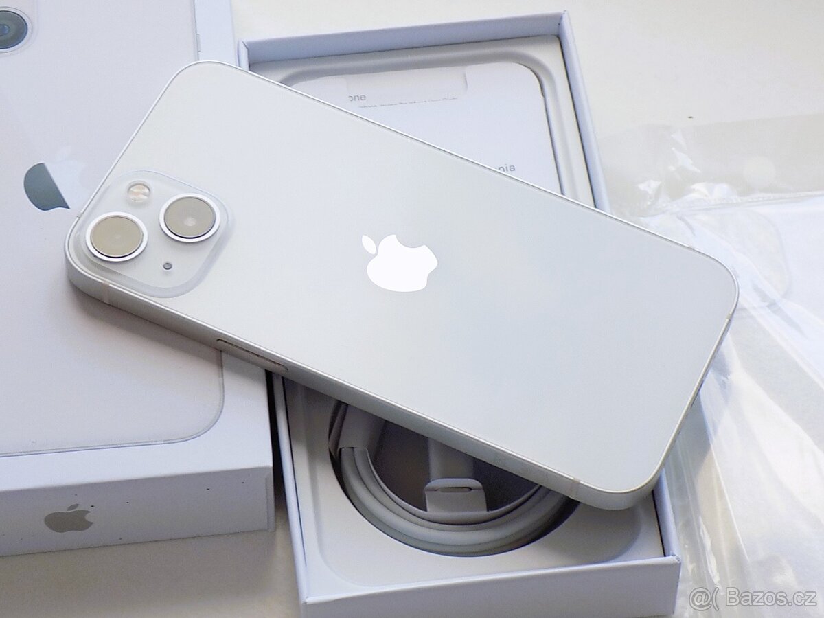 APPLE iPhone 13 mini 512GB Starlight - ZÁRUKA - TOP STAV