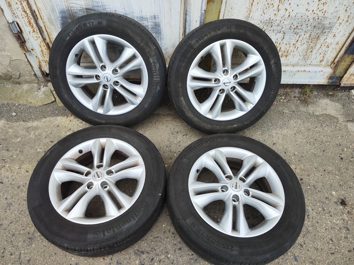 17"letní alu sada 5x114 origo Nissan Qashqai Juke X-Trail