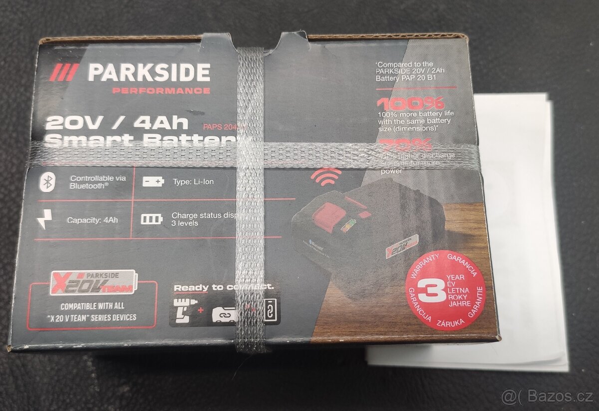 Predám smart batériu PARKSIDE 20V 4Ah