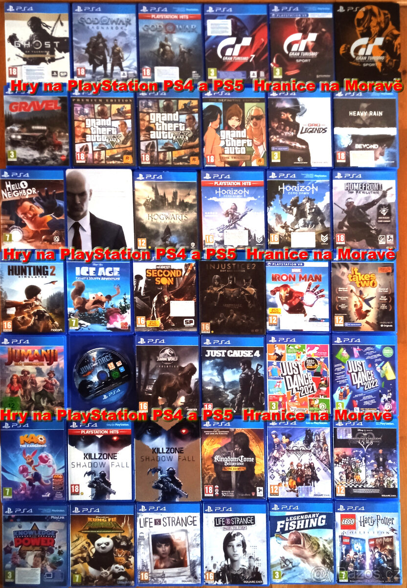 Hry na Playstation PS4 a PS5 - 2.část