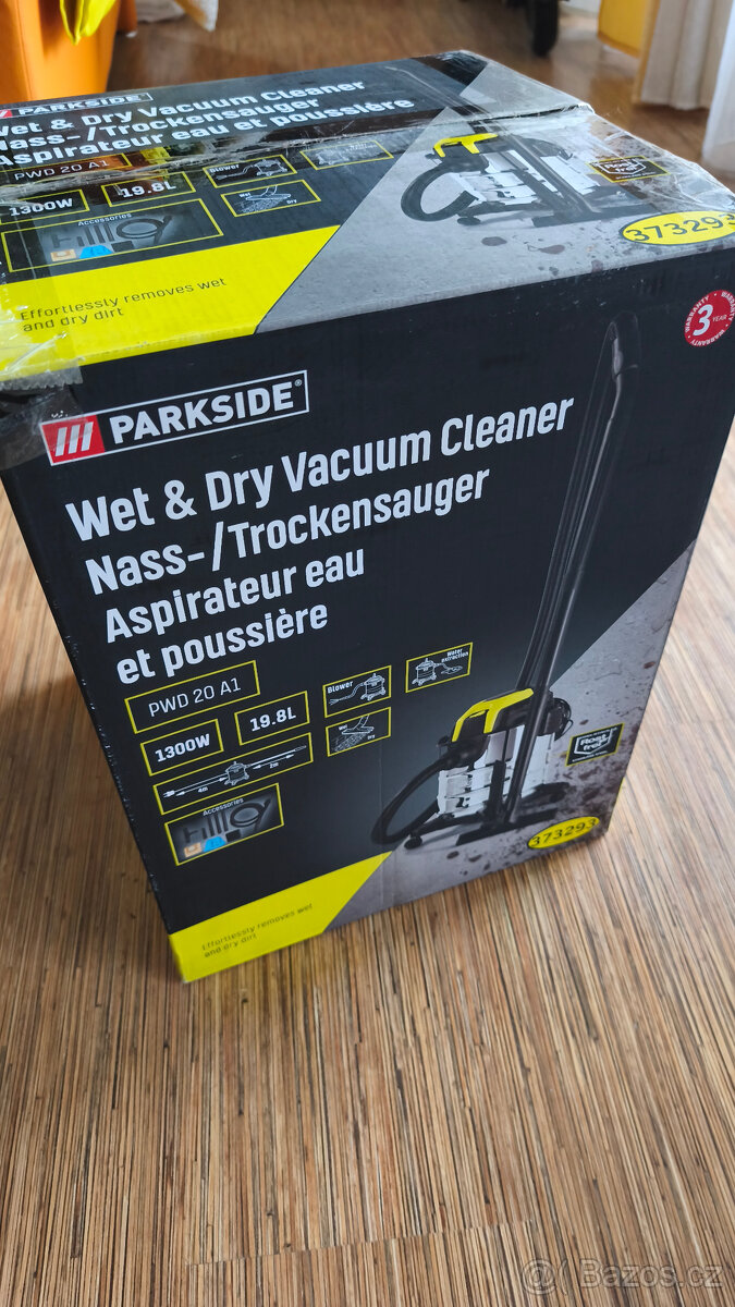 Nový vysavač Parkside PWD 20 A1, na mokré i suché vysávání