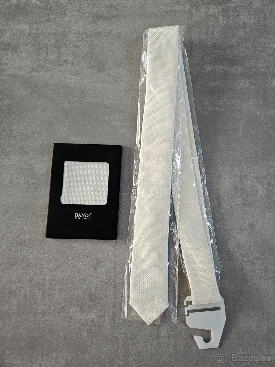 Svatební kravata a kapesníček Bandi