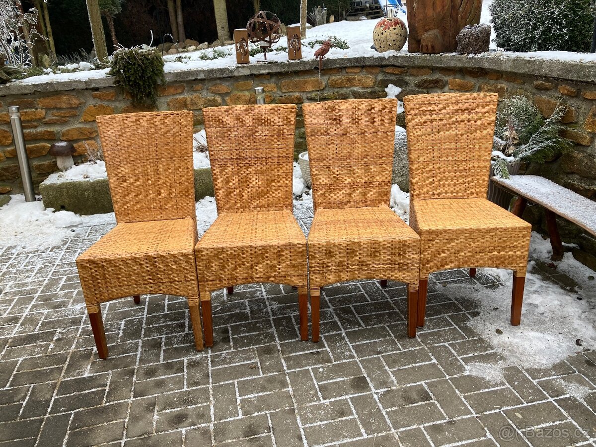 Židle z pravého ratanu