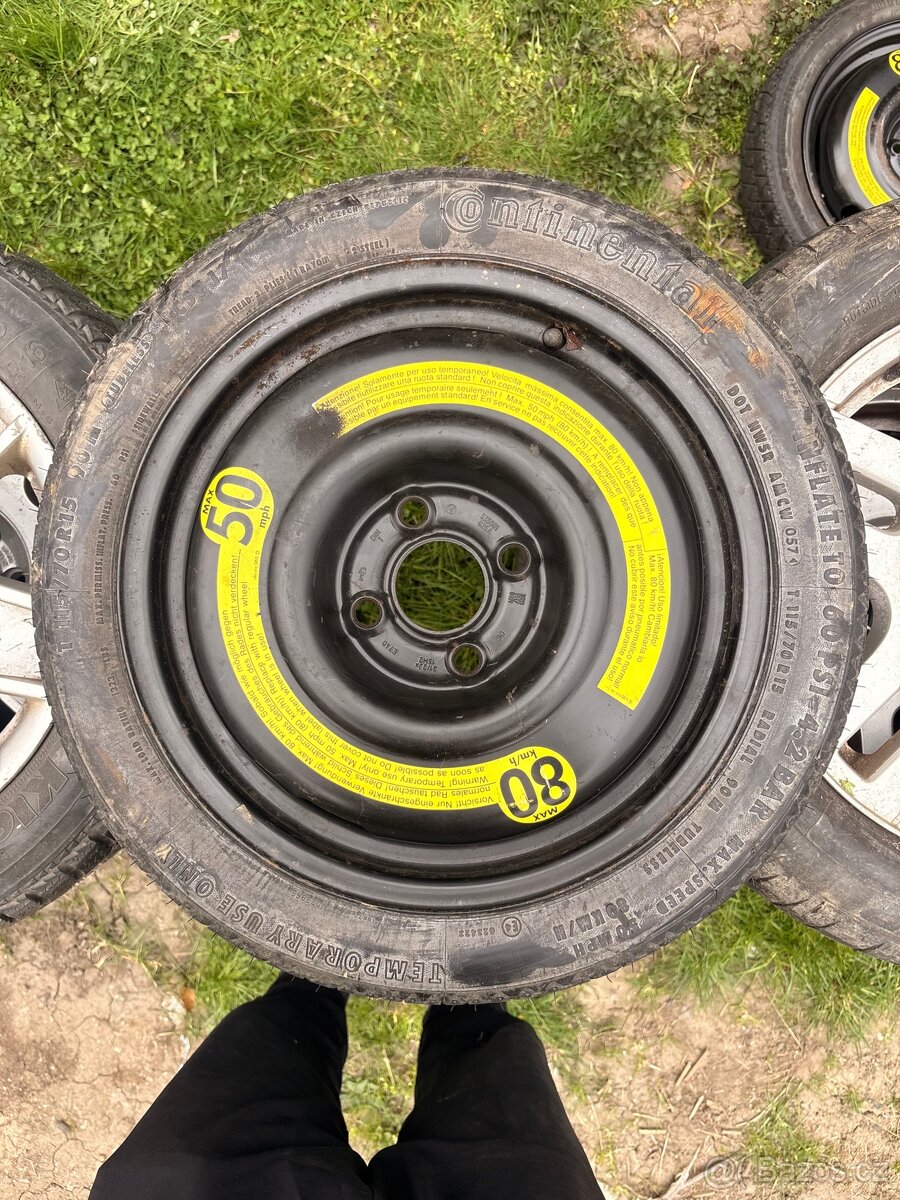Rezervní kolo golf 3 vento 4x100 r15