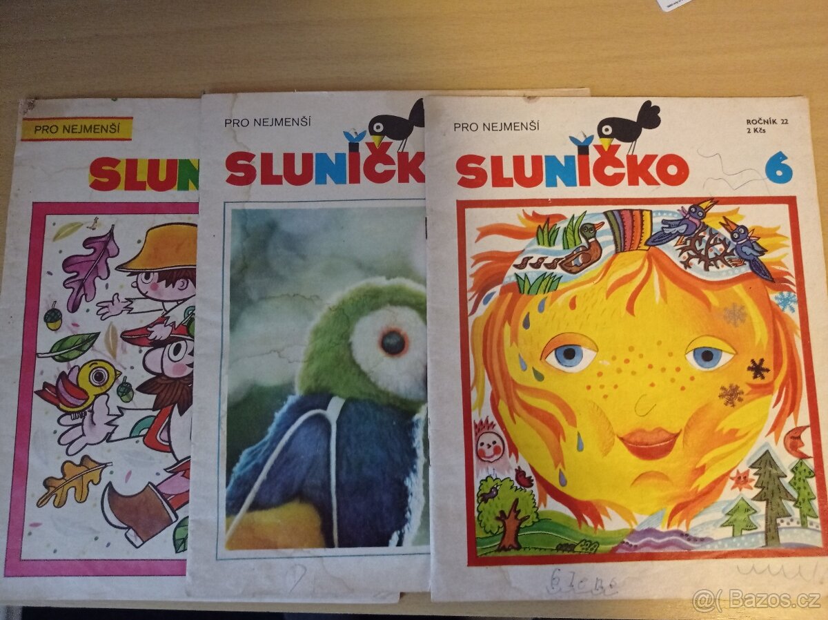 Časopisy Sluníčko 3 ks (1985-89)
