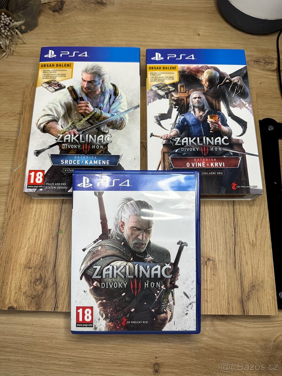 Zaklínač PS4 - zakladní hra + CZ Datadisk + Gwint
