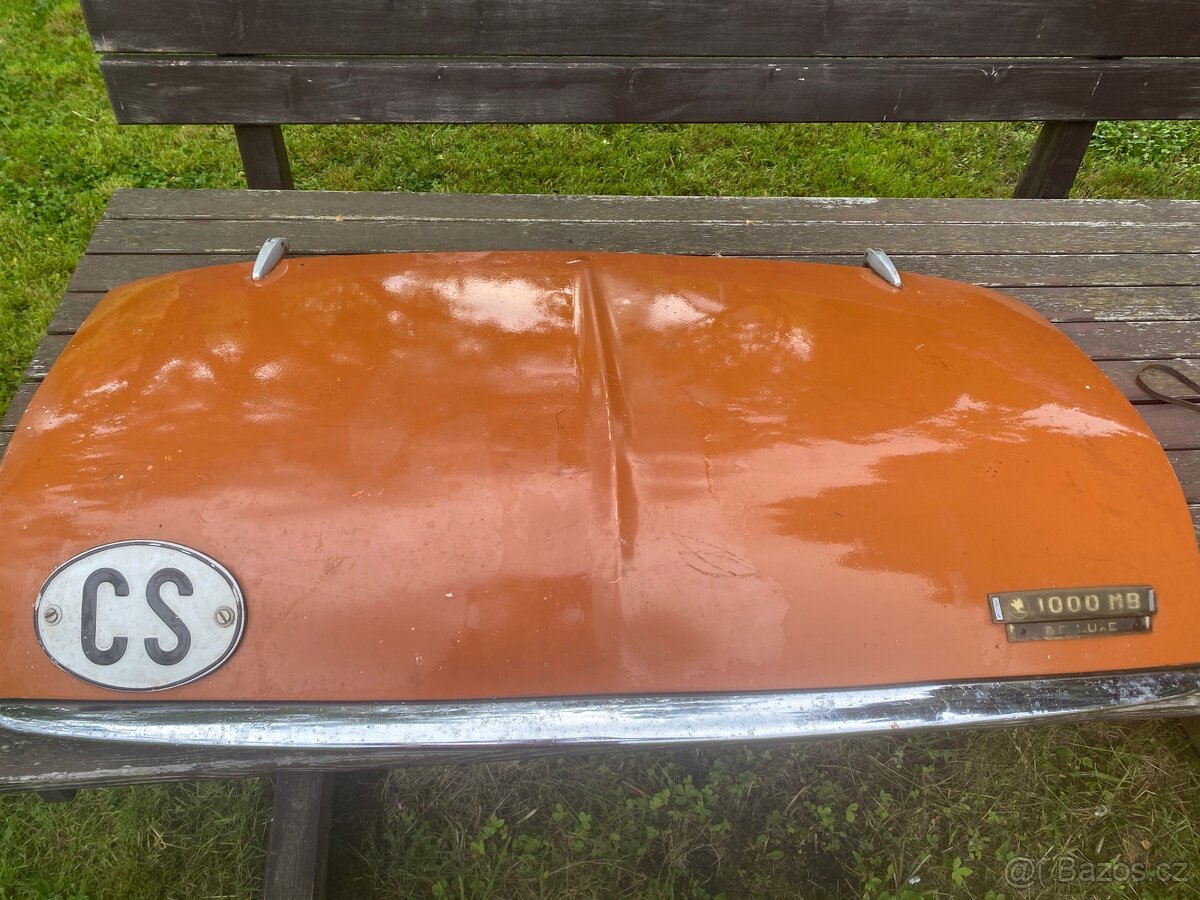 Zadní kapota Škoda 1000MB De Luxe
