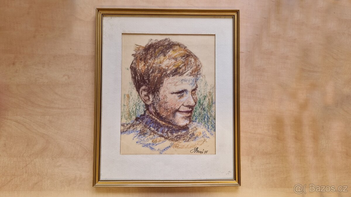 Obraz chlapce, Vojtěch Strnad, 1975