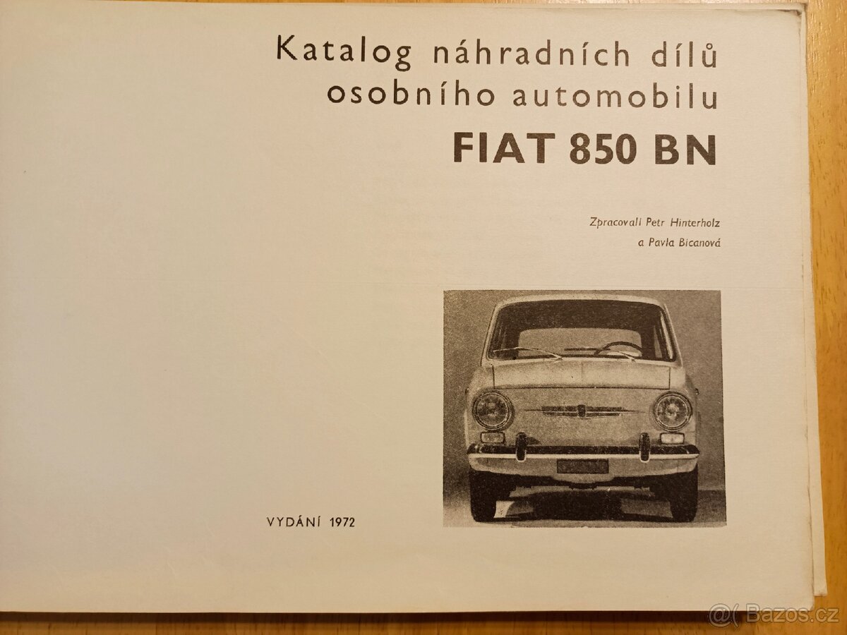Fiat 850 BN-katalog náhr. dílů