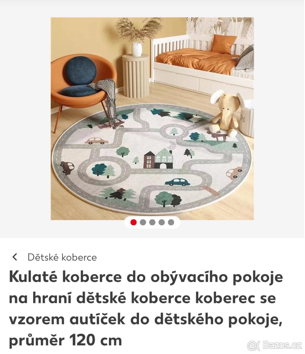 Dětský koberec průměr 120 cm