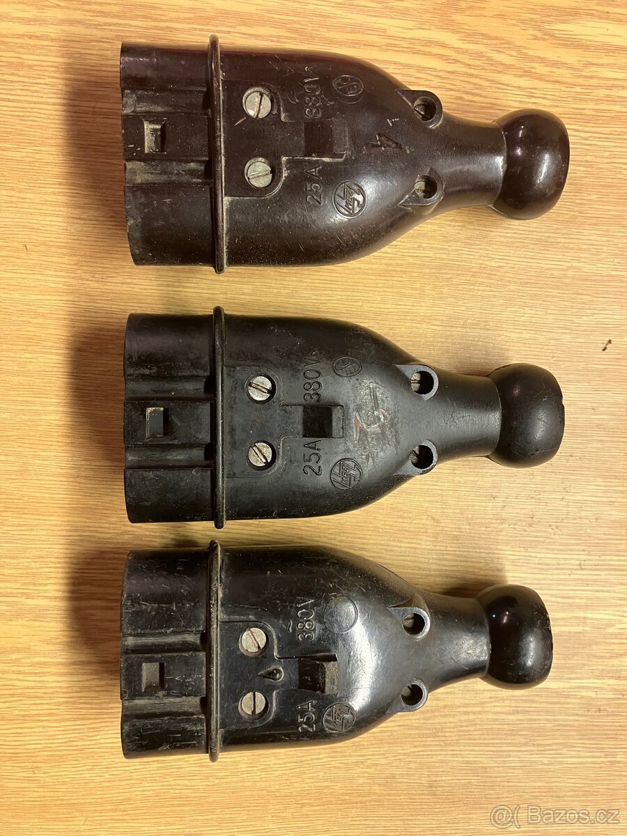 Vidlice, zástrčka 380V - 25A - 3 kusy