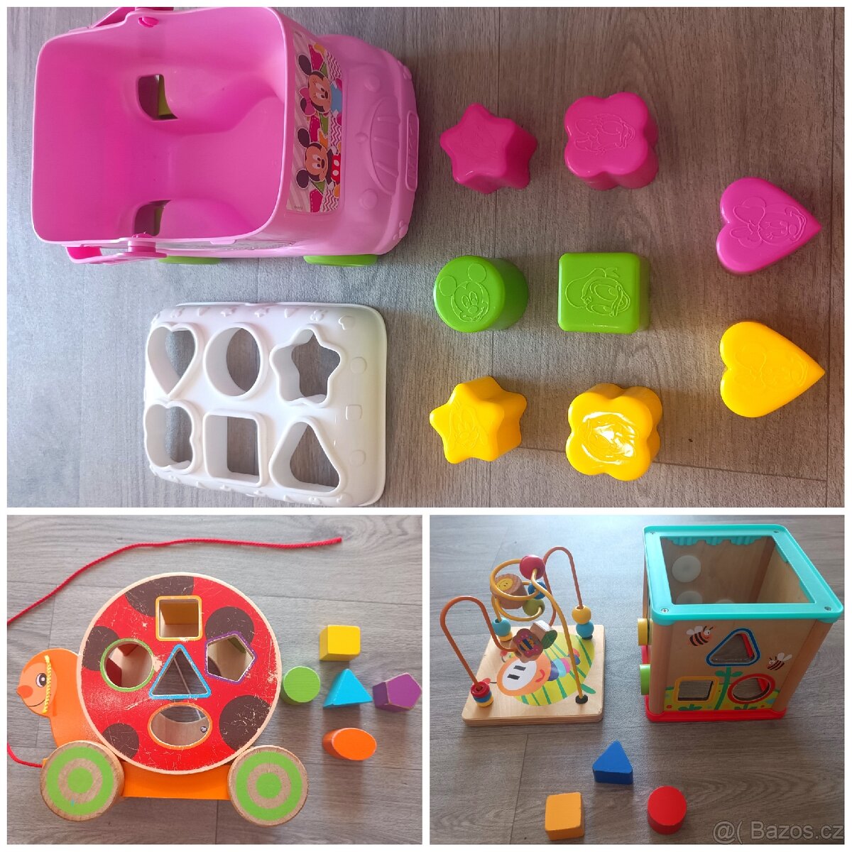 Interaktivní hračky, minie, dřevěné