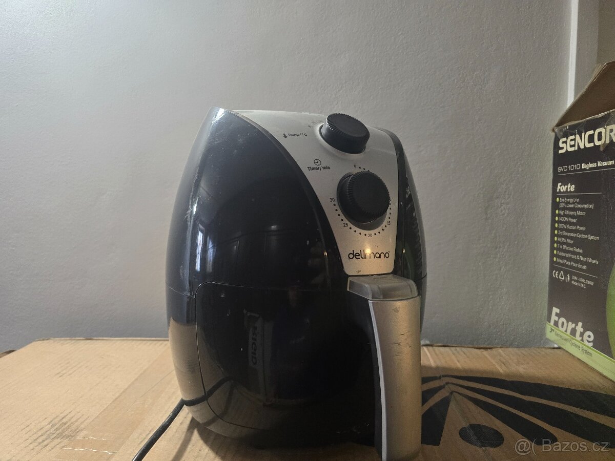 Fritéza horkovzdušná Delimano AIR FRYER černá
