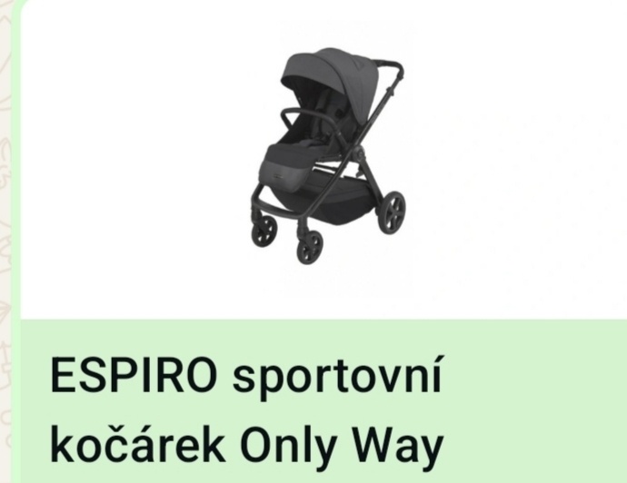 Kočárek Espiro Only Way Graphite