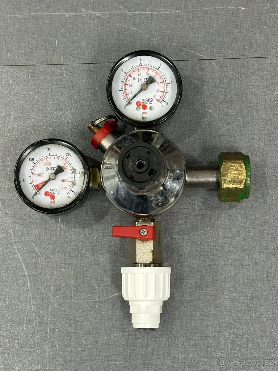 BIOGON - Redukční ventil MM N2 1st. s kohoutem W24,32