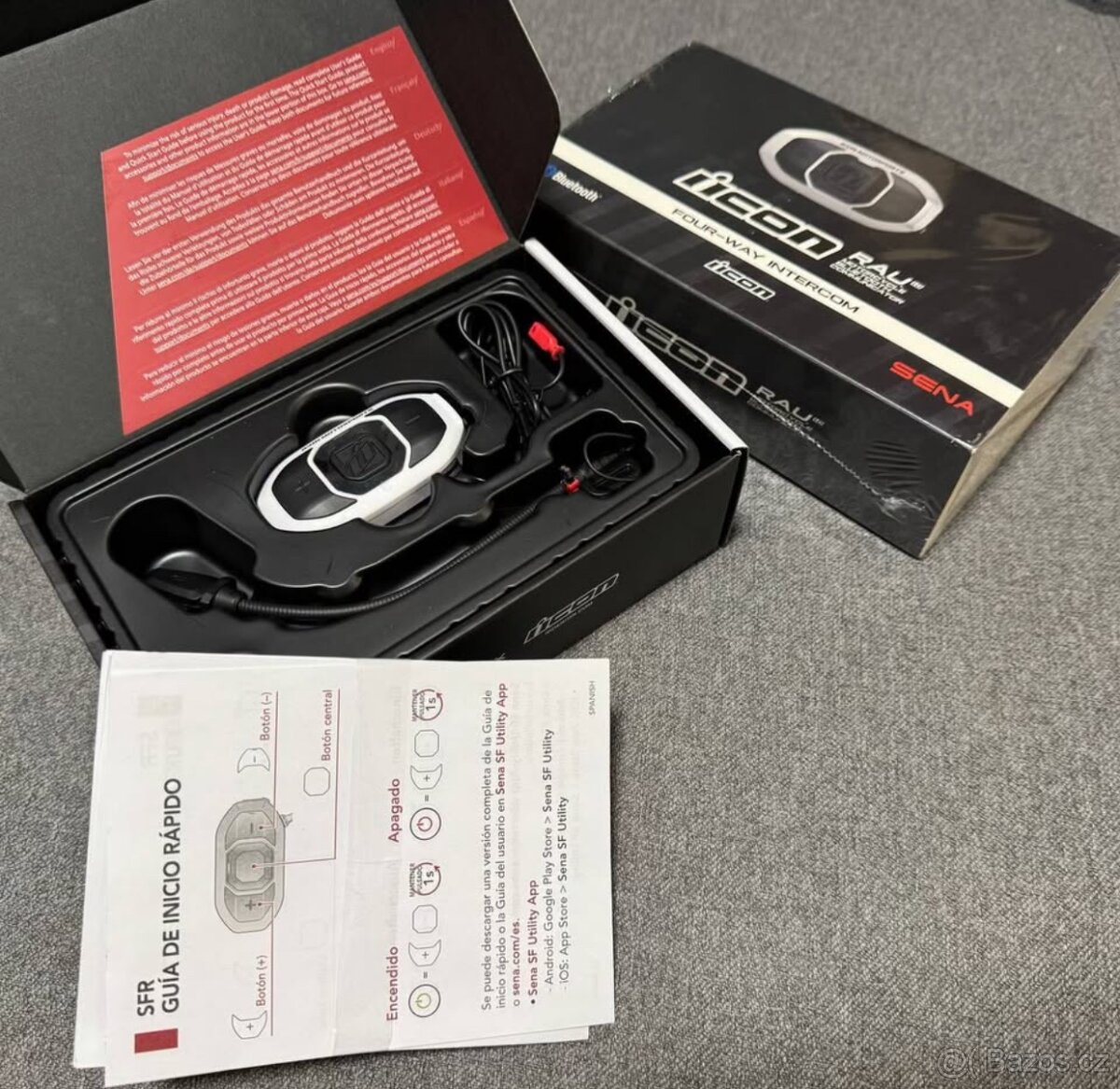 Nový interkom ICON SENA RAU pro jakoukoli moto helmu