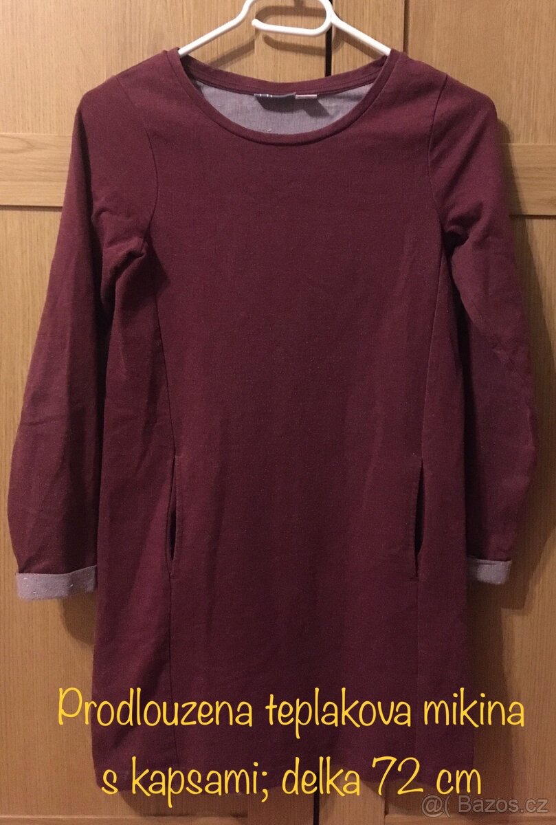 Mikina prodlouzena 134/140
