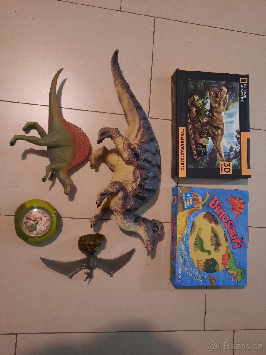 Dino,dinosauři set/figurky,budík,3D stavebnice,knizka,puzzle