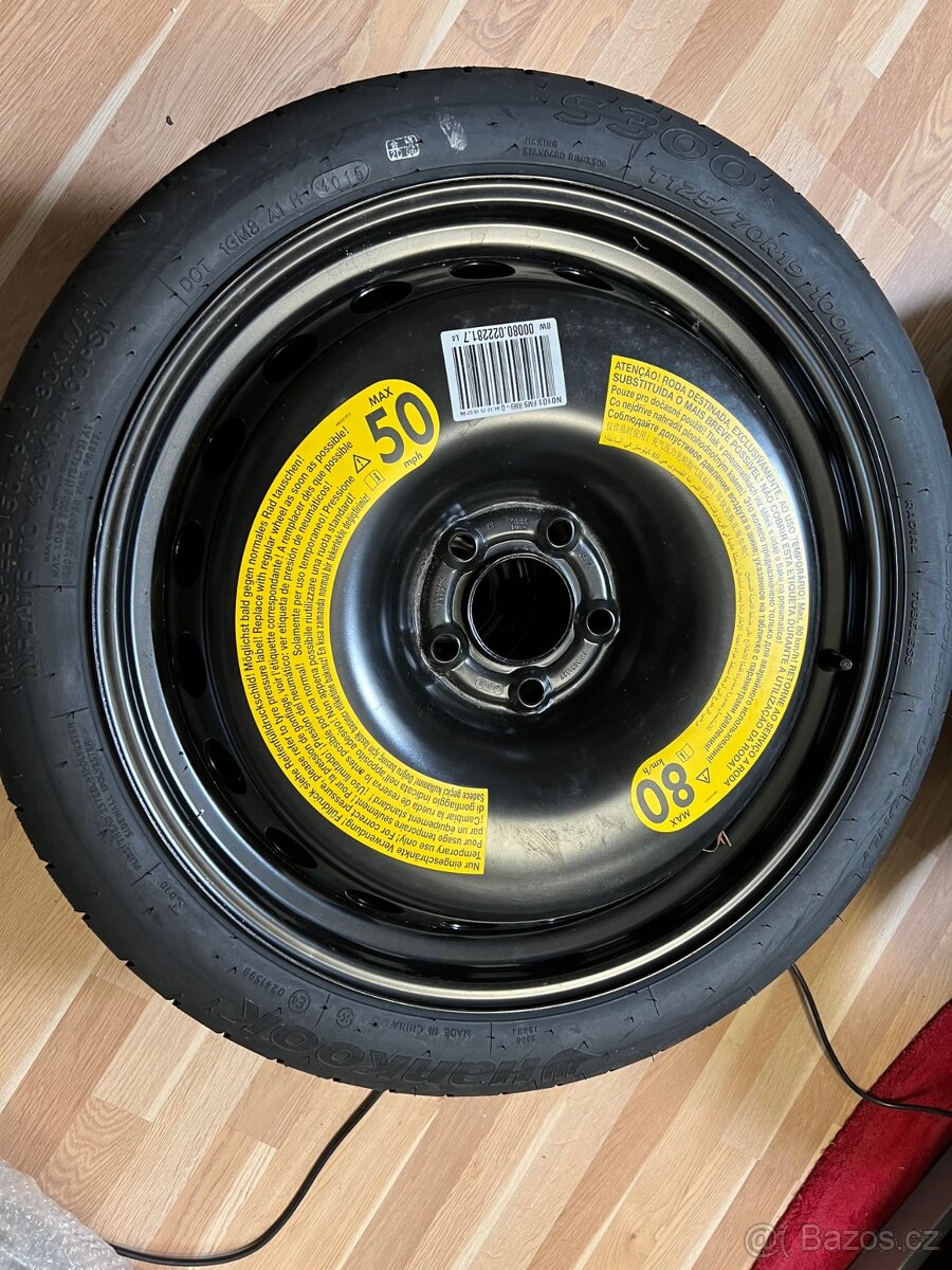Originální nepouzita AUDI rezerva 125/70 R19
